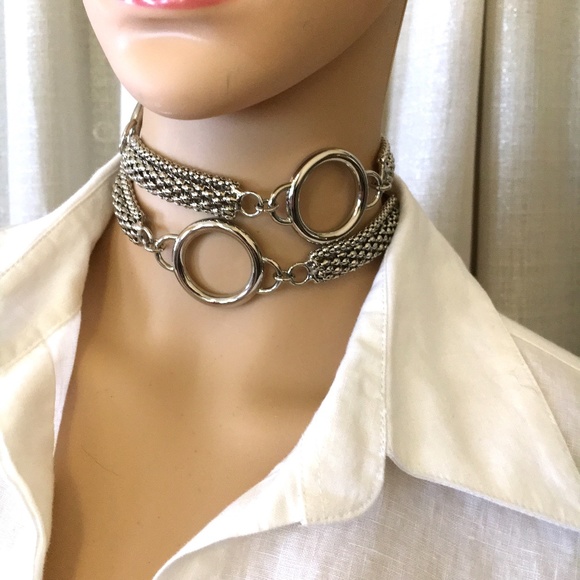 Travel Light Silver tone Belt/Choker/Necklace - Picture 3 of 6